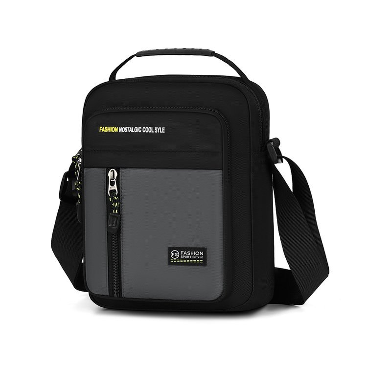 Comercio exterior nuevo bolso de hombro de moda para hombres, bolso de mano de viaje simple, bolso de hombro práctico tridimensional versátil