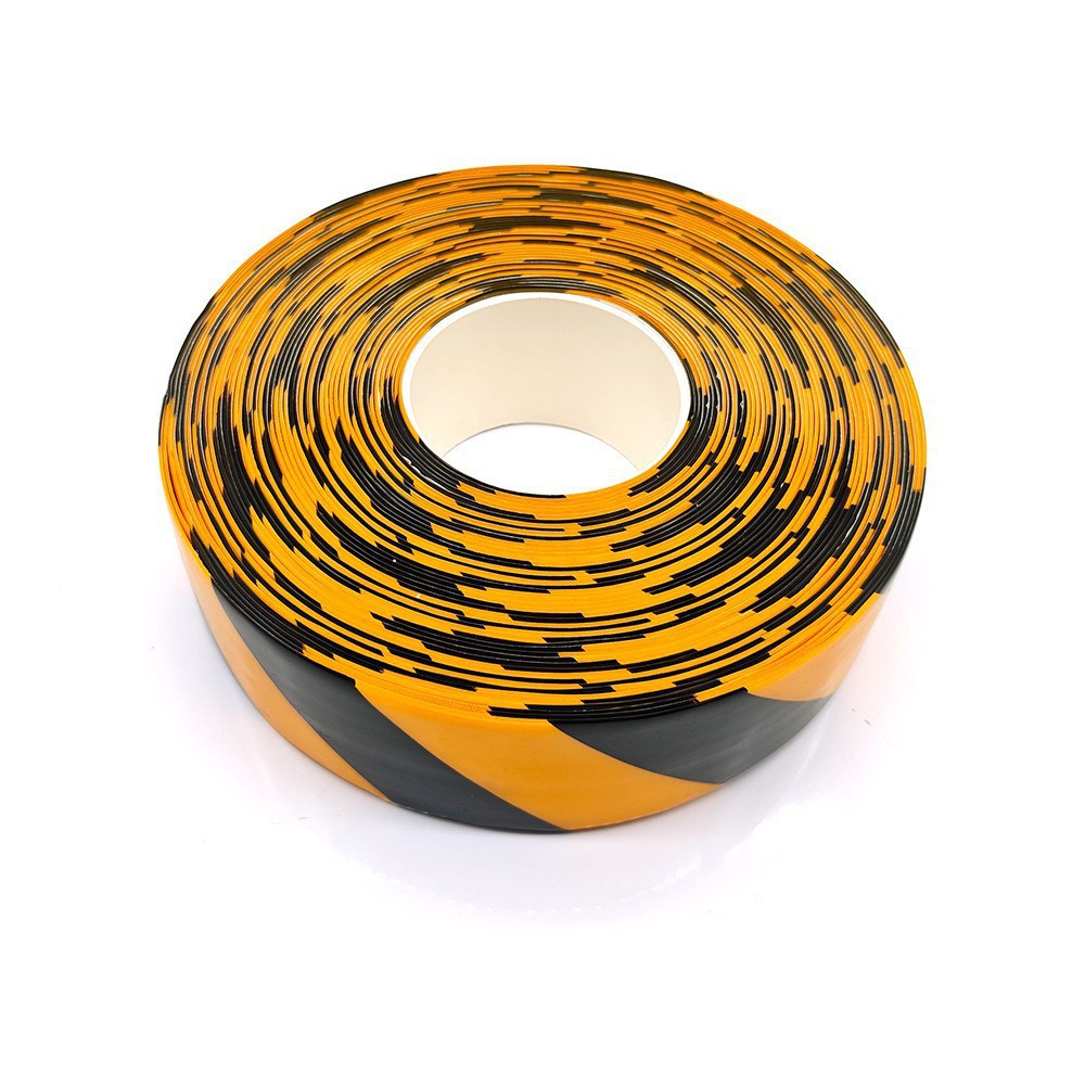 Amarillo y negro; 5 cm de ancho * 30 m de largo; 1,1 mm de espesor