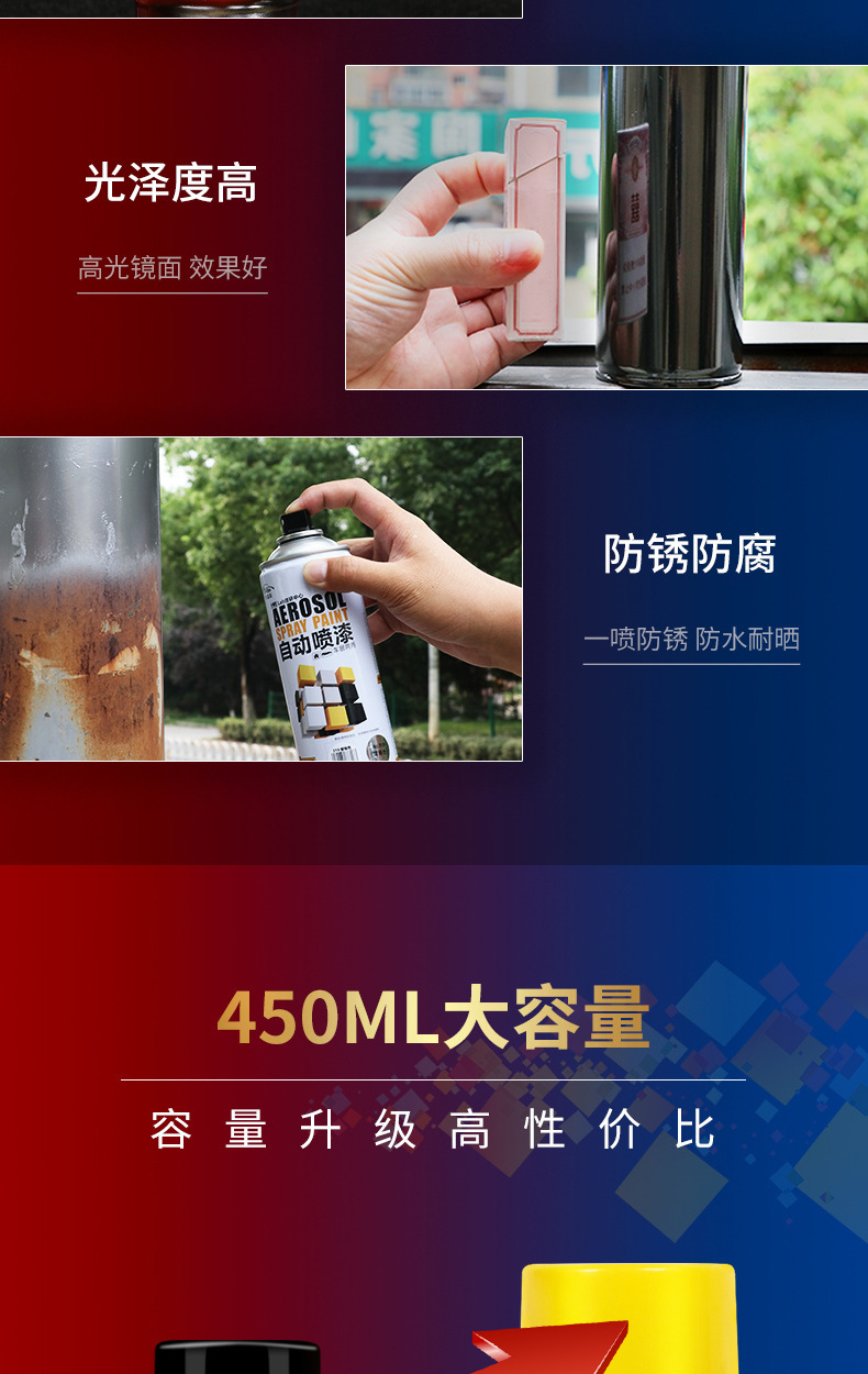 Automatic hand-cranked self-painting car metal anti-rust wall black white furniture wood paint special paint spray tank