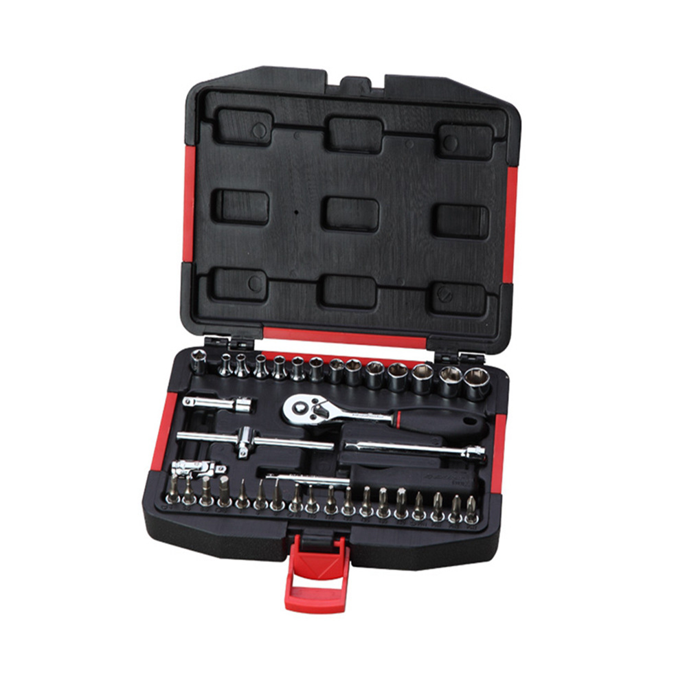 力易得38件套6.3mm系列套筒套装机修工具组套E1232