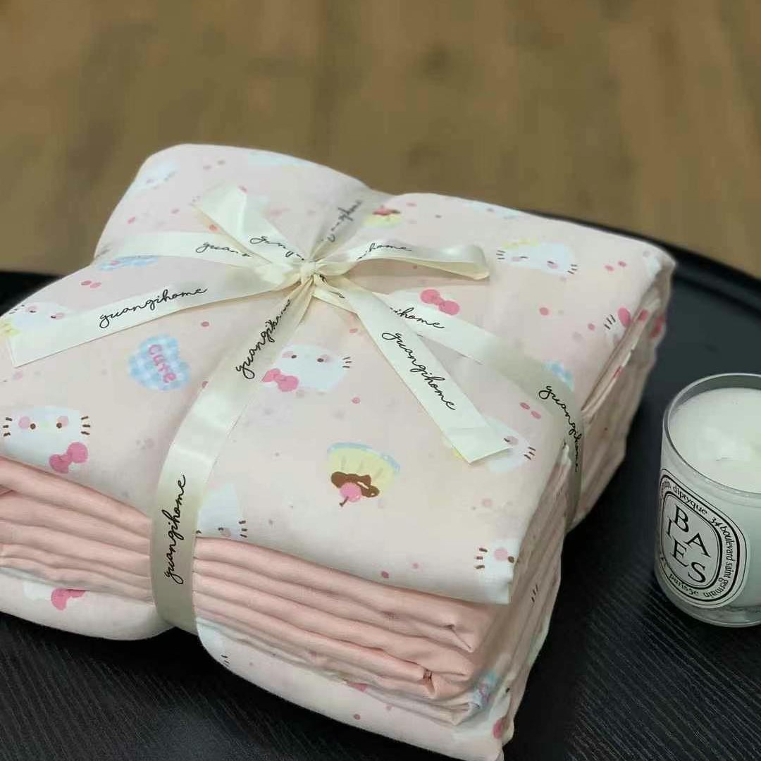더블 레이어 원사 - 핑크 고양이