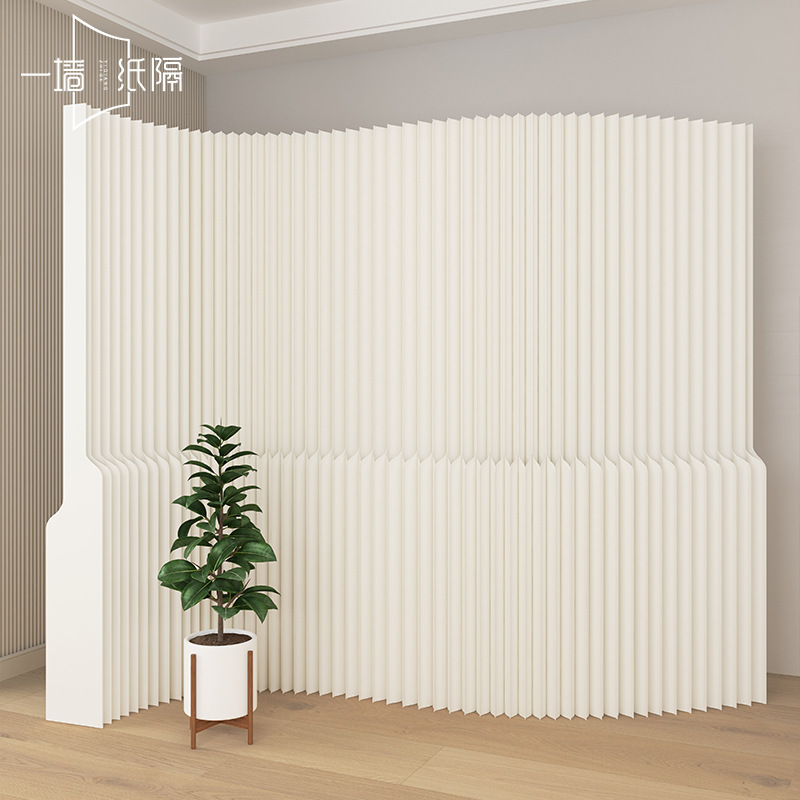 Screen partition wall living room office shopping mall exhibition homestay partition space baffle foldable mobile background wall