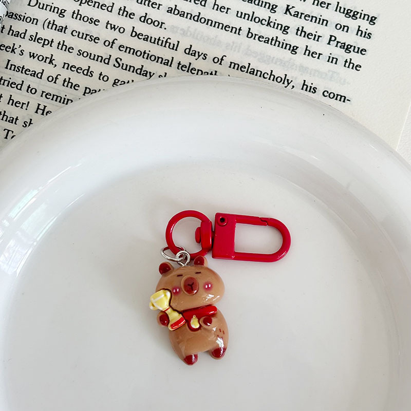 音楽運動の小さい皮の鍵は少女の心の学生を掛けて親友の贈り物のカップルを飾ってペンダントを飾ります。