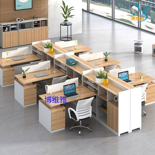 New Staff Desk Workstation 4/6 People Modern Simple Staff Desk Workstation Company Office Furniture