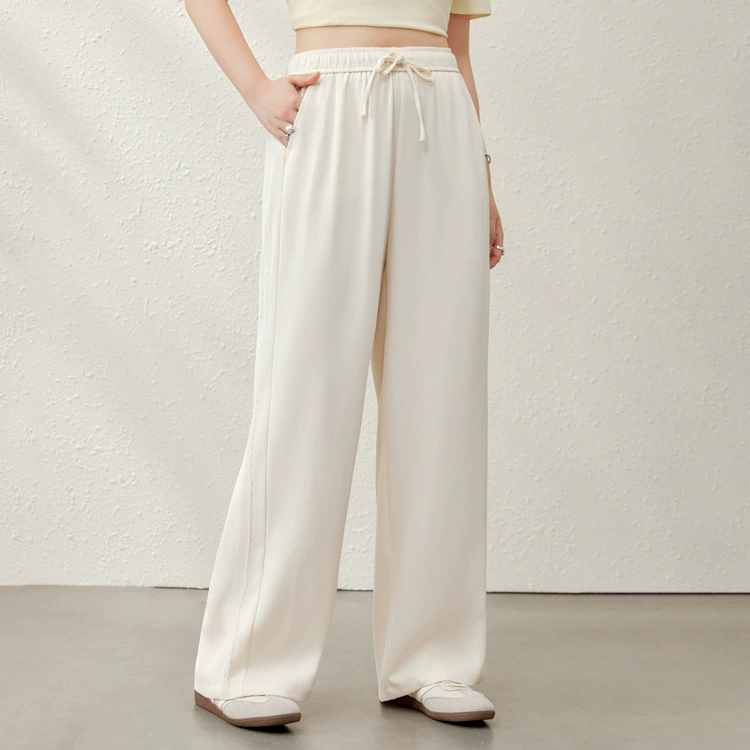 [Повседневные брюки в клетку с эластичной резинкой на талии Zero Restraint] Slim Show Женская одежда больших размеров Fat mm2025 Лето Новый стиль