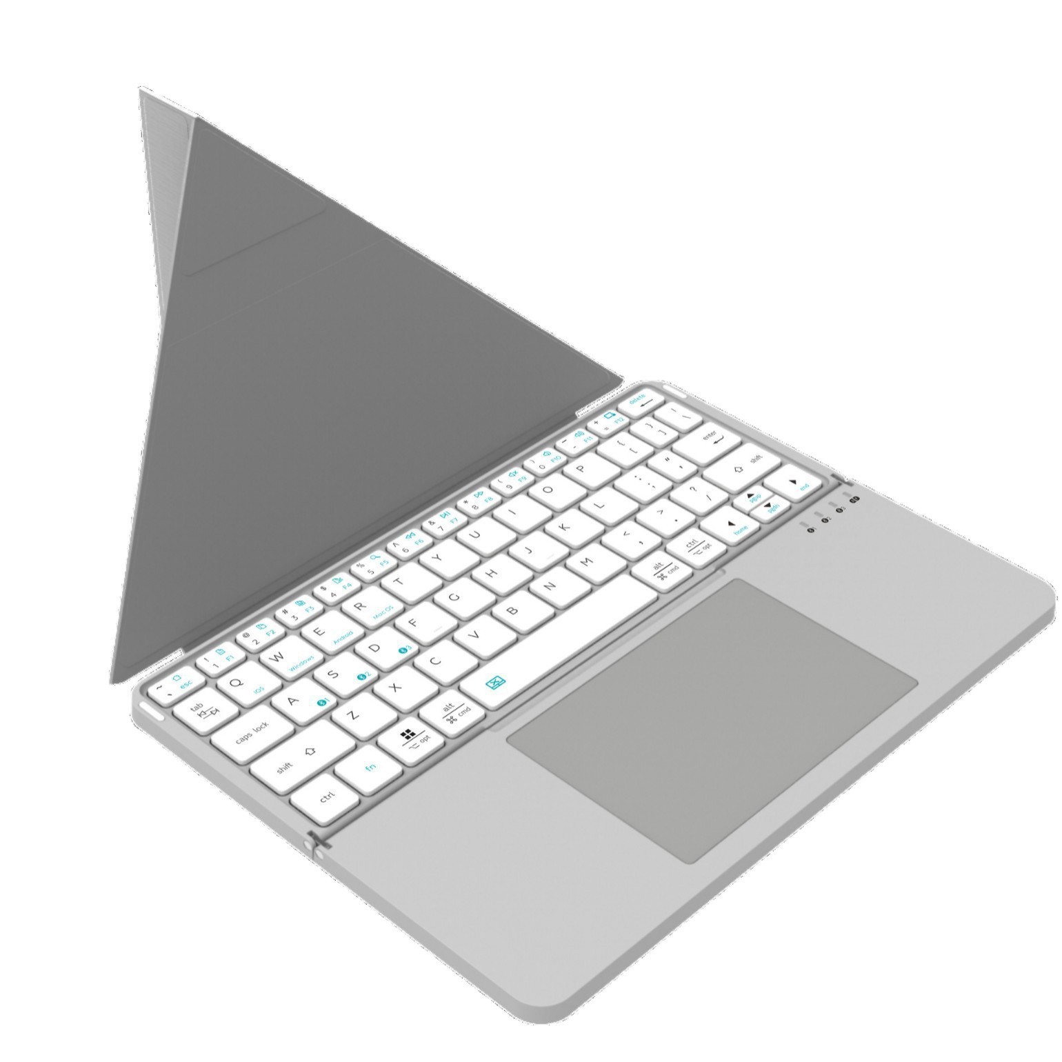 Teclado plegable táctil de cuero nuevo teclado de oficina plegable portátil multifuncional venta directa