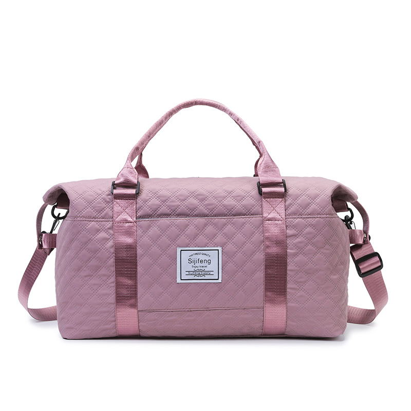 2025 bolsas de viaje de gran capacidad bordadas de diamante bolsas de yoga bolsas de equipaje separación húmeda seca bolsa madre comercio exterior al por mayor image 8
