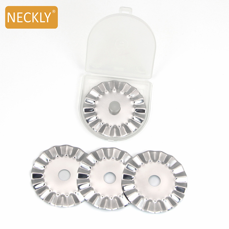 厂家供应波浪圆刀片 文具刀片 手工裁纸滚轮刀 拼布轮刀 锋利圆刀