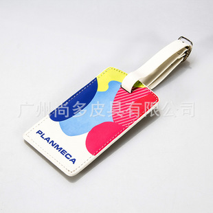 Factory Direct Sales Pu Luggage Tag Rubber Tag Sbr Card Holder Fixed Picture Logo