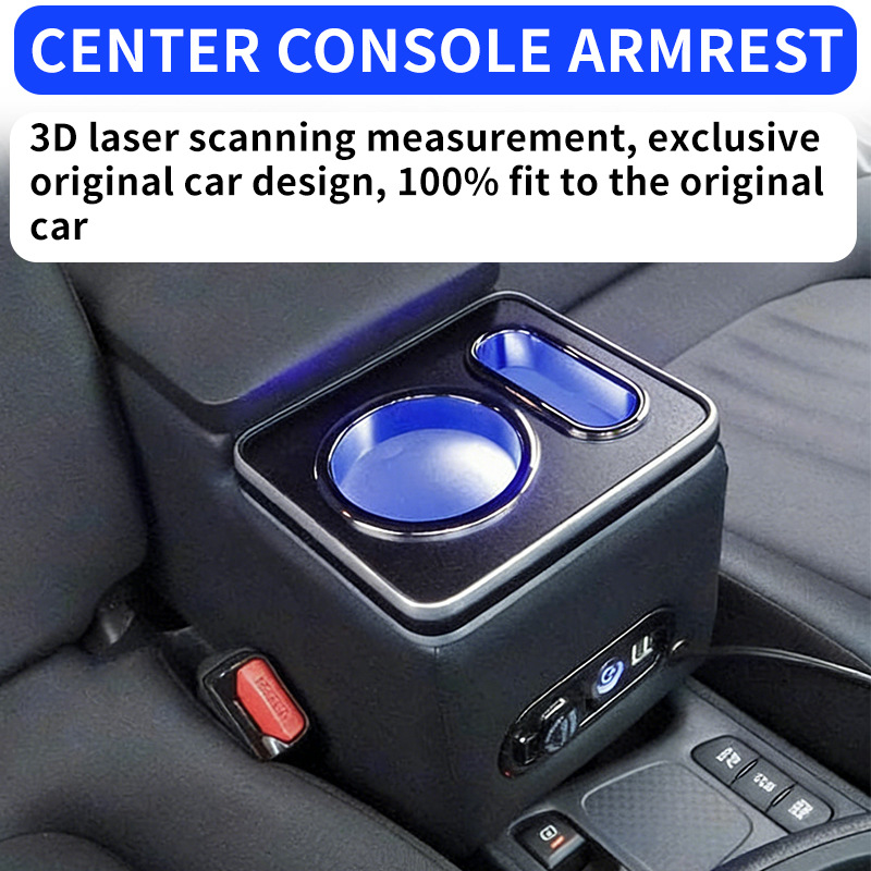 Suitable for Toyota Yaris Armrest Box, Toyota Yaris Cross Center Console Storage Box with Armrest Cup Holder
