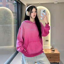 潮牌巴黎卫衣男女百搭烫钻连帽衫 BL家外套宽松款b家纯棉连帽卫衣