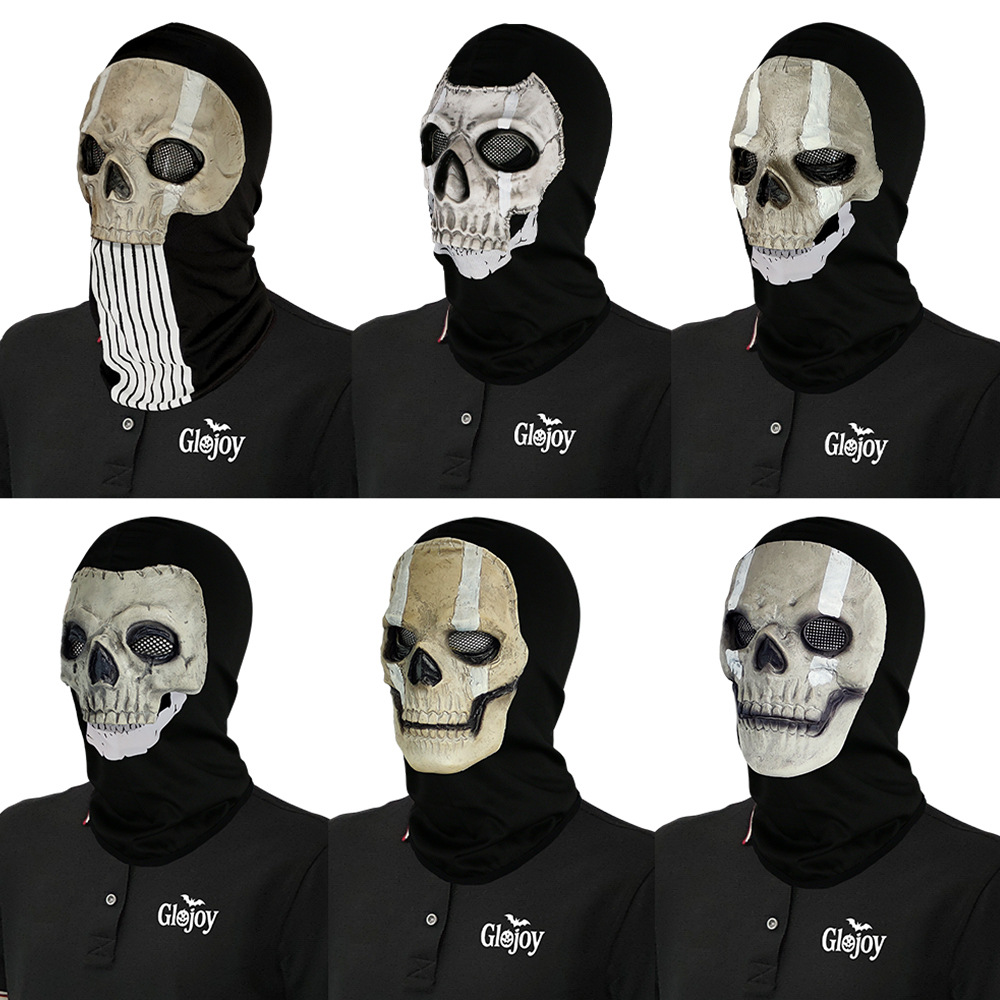Máscara de Calavera de la Serie Call of Duty Ghost Face, Máscara de Terror para Disfraces, Accesorios para Bromas de Fiesta de Halloween