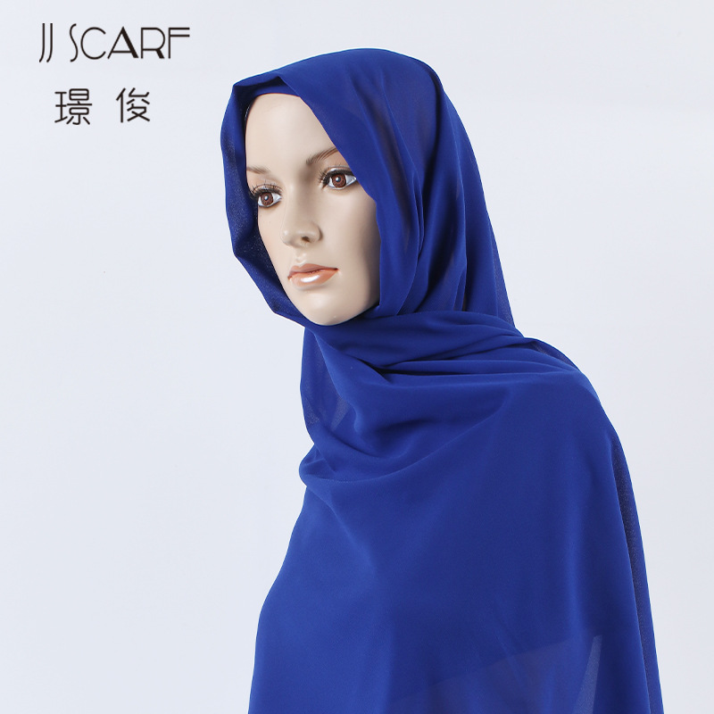 2021 cross-border solid color silk scarf...