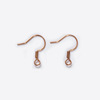 Spot 316 stainless steel electroplating real gold springs French fish hook ball balls hook question mark DIY jewelry