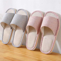 慈谿優諾鞋業2023新款細條紋泡沫底家居鞋待客拖鞋酒穿店外貿拖鞋