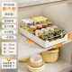 Small size 25cm wide] milk white pull-out box