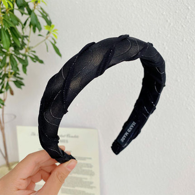 Women'S Gender Stripe Design Simple Style Solid Color Cloth Stripe Hair Band