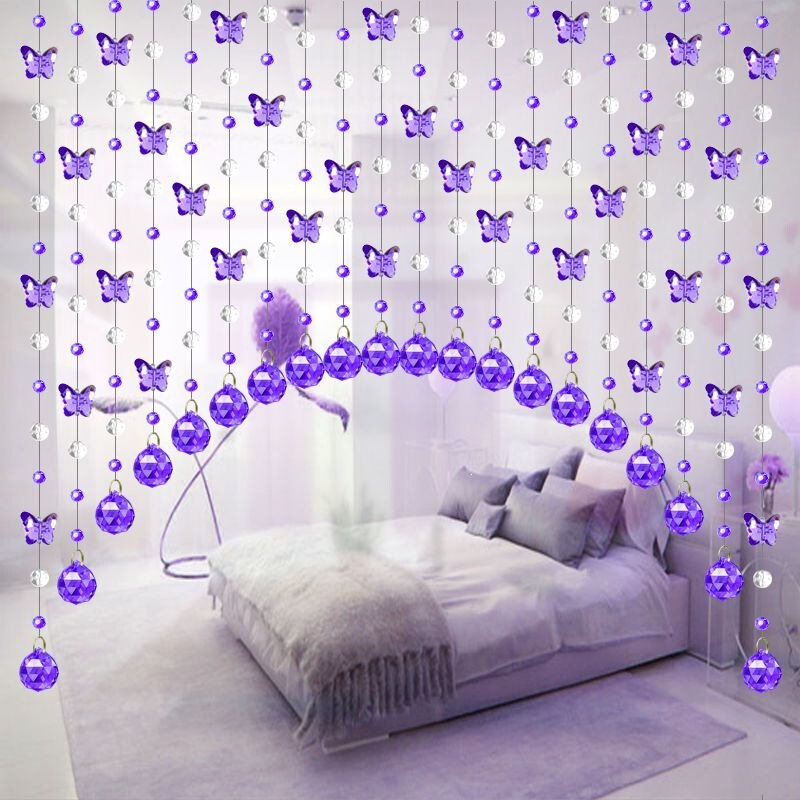 Butterfly Bead Curtain, Crystal Curtain, Bedroom Door Curtain, Living Room Partition, Entryway Shoe Cabinet Screen, Hallway Decorative Hanging Curtain, No Drilling Required Butterfly Bead Curtain, Crystal Curtain, Bedroom Door Curtain, Living Room Partition, Entryway Shoe Cabinet Screen, Hallway Decorative Hanging Curtain, No Drilling Required