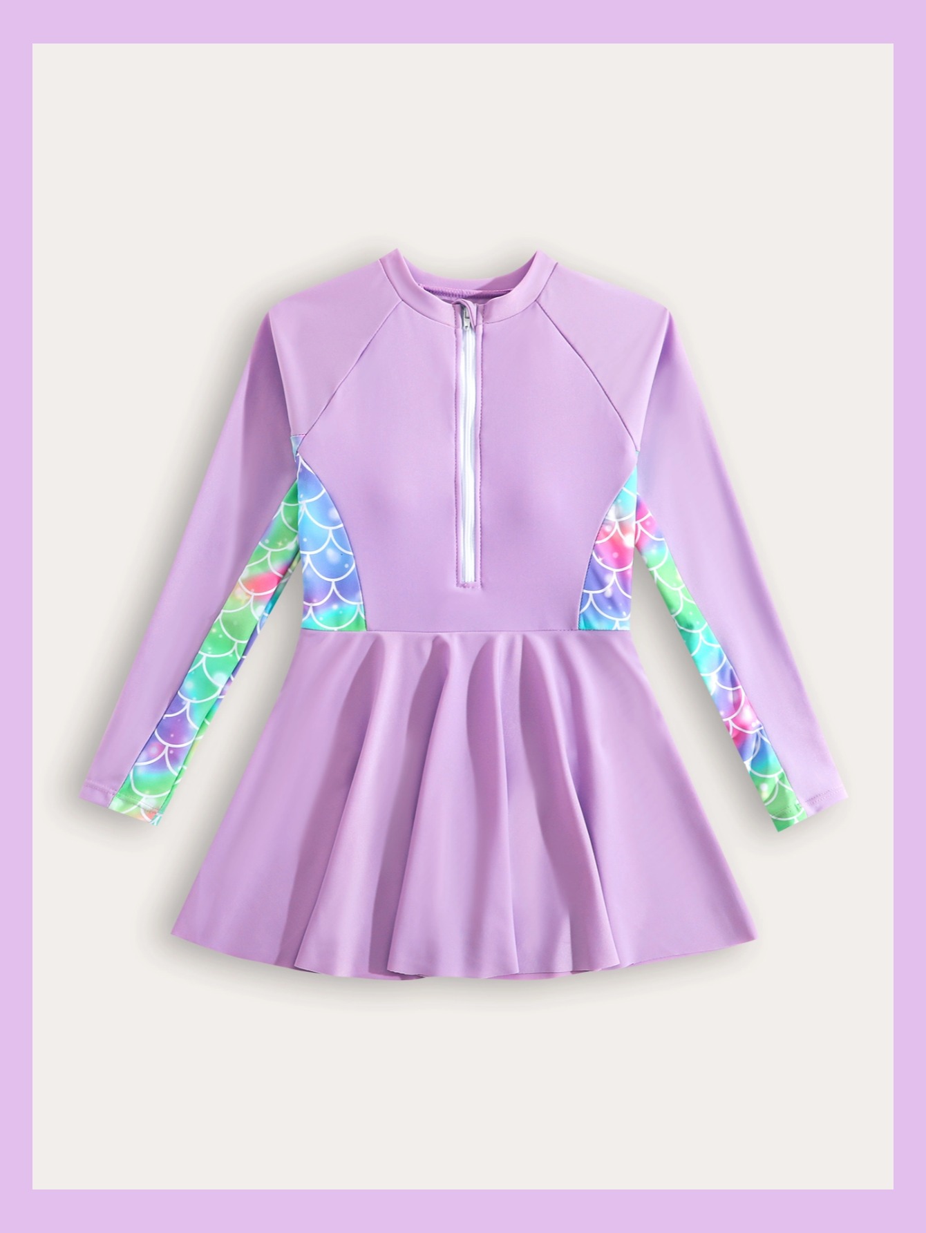 solid color children's swimwear