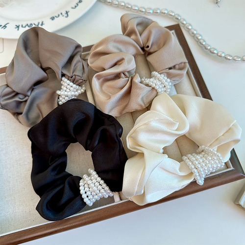 2025 Year Pork Intestine Summer Japanese Style Hair Ties Rubber Bands Women's Hair Tie Simple Hair Accessory