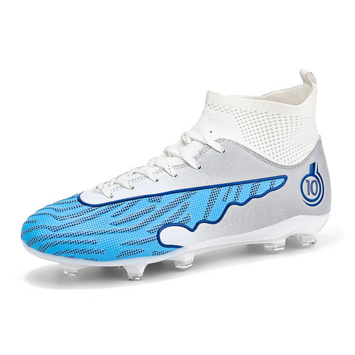Cross-border large size football shoes  new men's and women's youth training shoes broken spikes shock absorption professional breathable competition shoes
