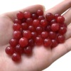 Agate red round beads suitable for men and women jade, accessory, wholesale