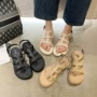 平底夏季夹脚法式凉鞋