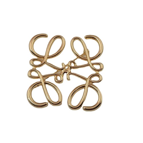 Luojia Geometric Hollow Brooch Feminine Suit Jacket Chest Ornament Simple Sweater Pin Accessories Wholesale