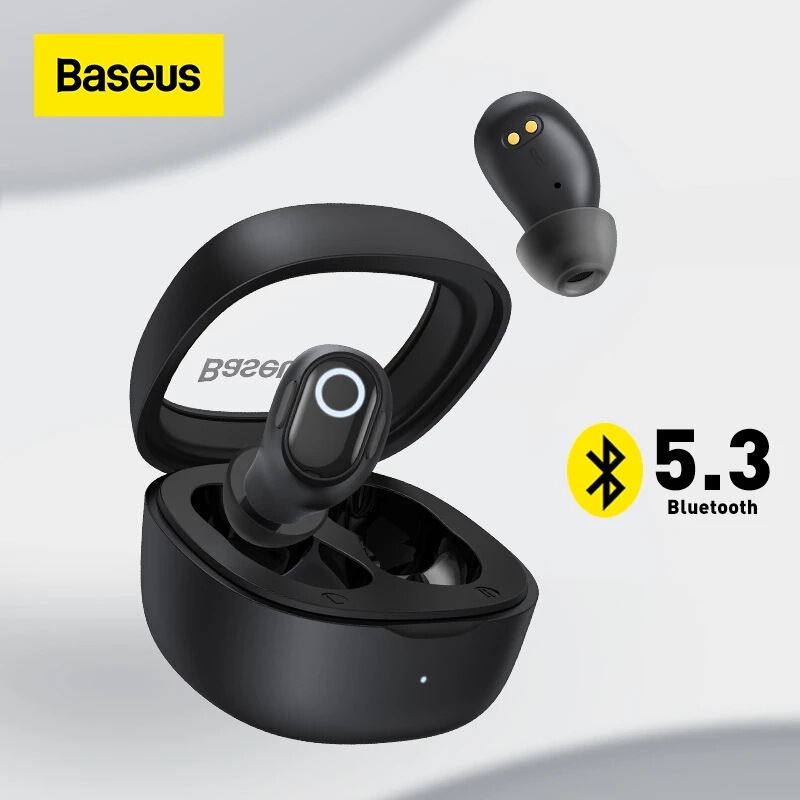 Baseus Cross-Border New Product Wm02 Bluetooth 5.3 Headset Enc Noise Reduction Wireless Bluetooth Headset Gaming Headset Gift Baseus Cross-Border New Product Wm02 Bluetooth 5.3 Headset Enc Noise Reduction Wireless Bluetooth Headset Gaming Headset Gift