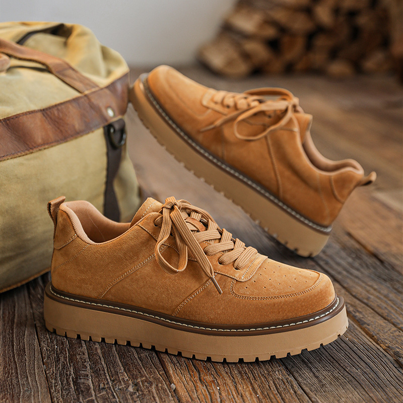 Genuine Leather Large Size Men's Shoes 45 American Retro Workwear Men's Shoes 46 Extra Wide and Extra Large Size Men's Shoes 47 Casual Sneakers