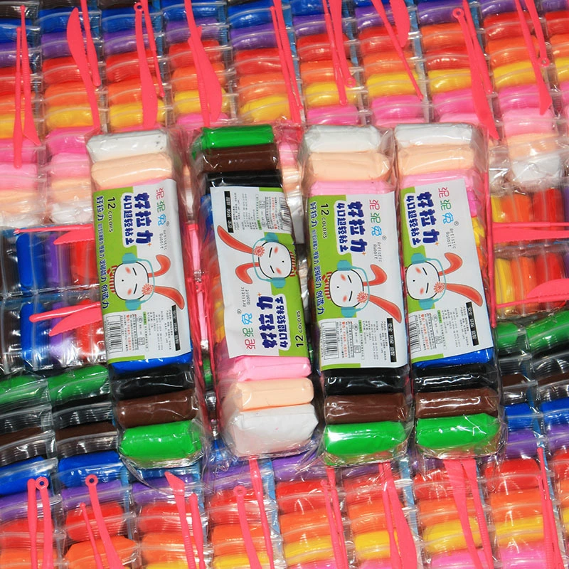 Детские игрушки DIY развивающая цветная глина 12 видов цветов 23 см супер легкая глина хорошее растяжение пространство глина игрушка 2 юаня