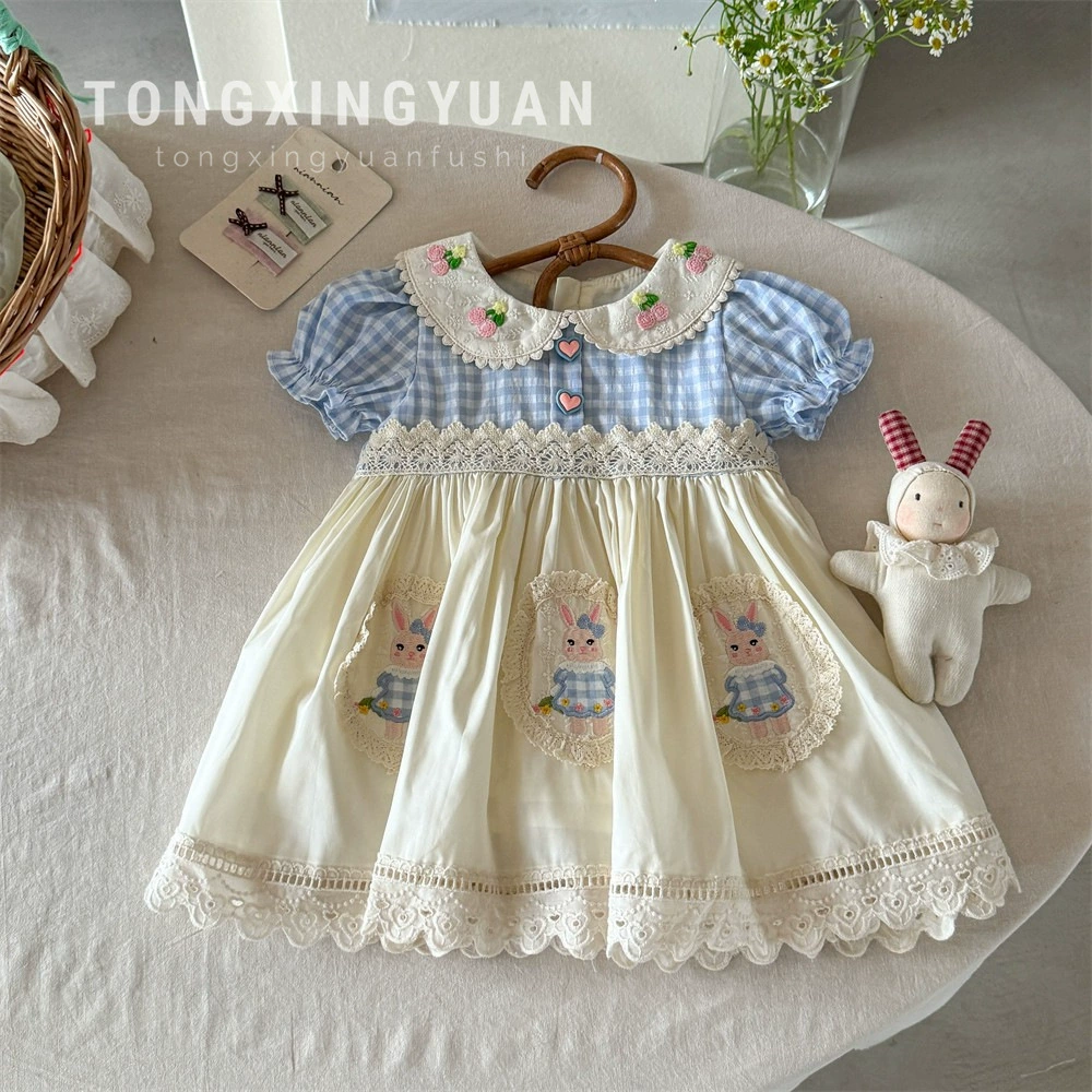 童星圆 Summer small princess costume girl's, cute dress, Lolita style, western style