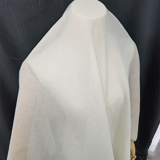 现货韩国皱面料 棉泡纱涤纶微皱微挺马面裙设计师服装面料