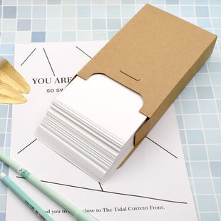 15X10Cm Postcard Size Boxed Hand-Painted Card Dutch White Card Floating Gold and Silver Blank Cardboard Travel Xuanqin