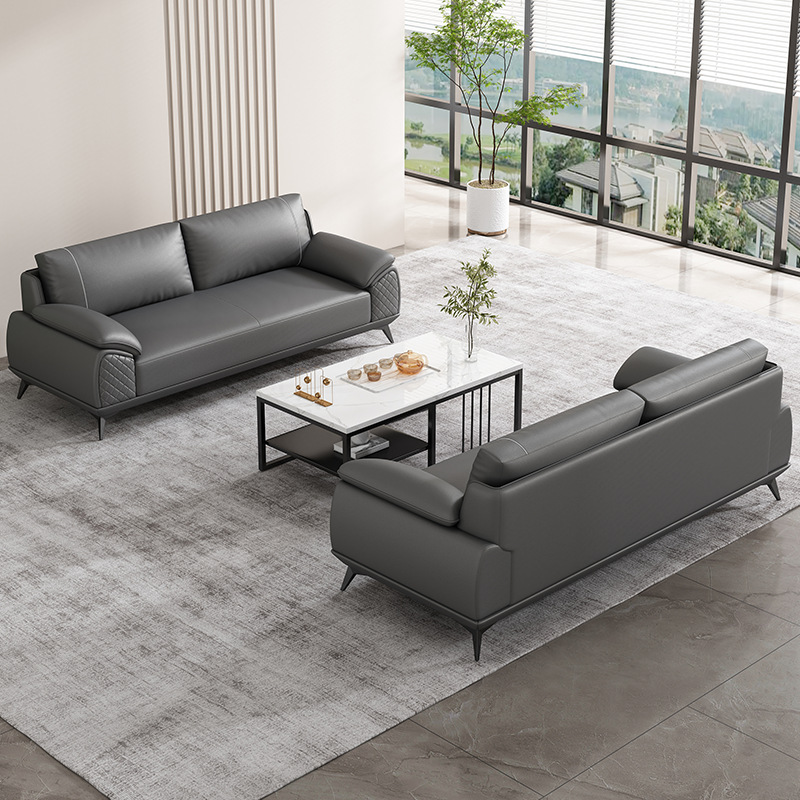 Oficina de arena moderna simple de alta calidad oficina de tres personas sala de recepción de negocios sala de reuniones muebles combinados de mesa de té