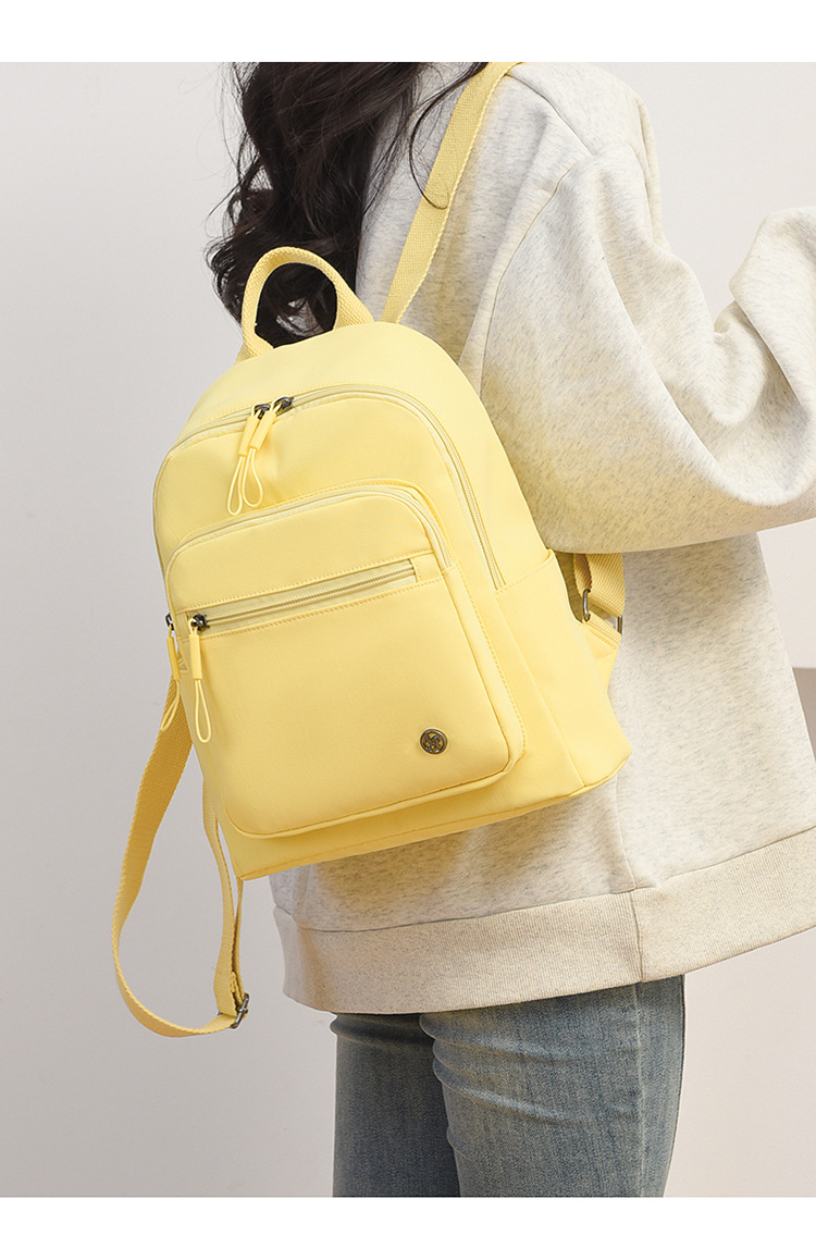 Large-capacity student backpack 2025 Popular new style Japanese and Korean trendy macaron color travel and leisure backpack undefined