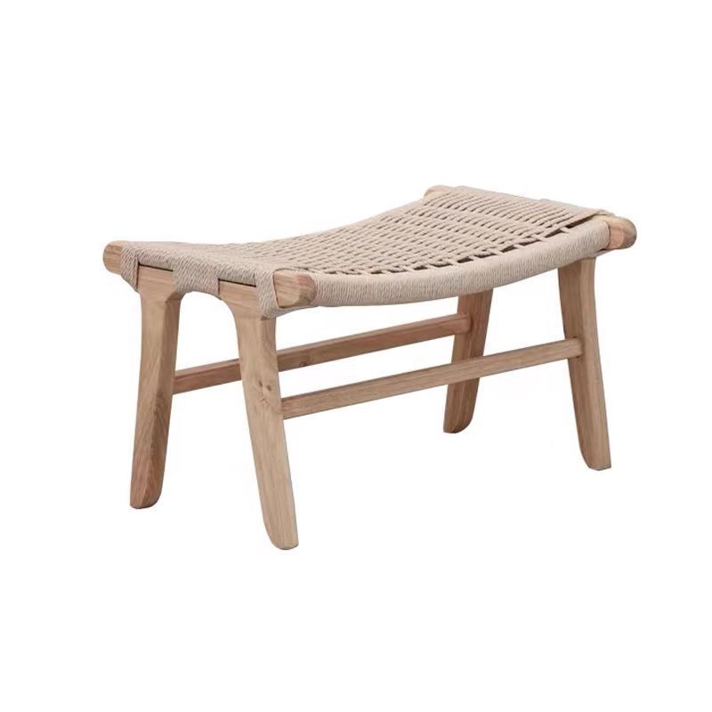 Una silla de silla de madera sólida nórdica sofá retrógrado individual de alojamiento residencial hotel silla de tejido casual