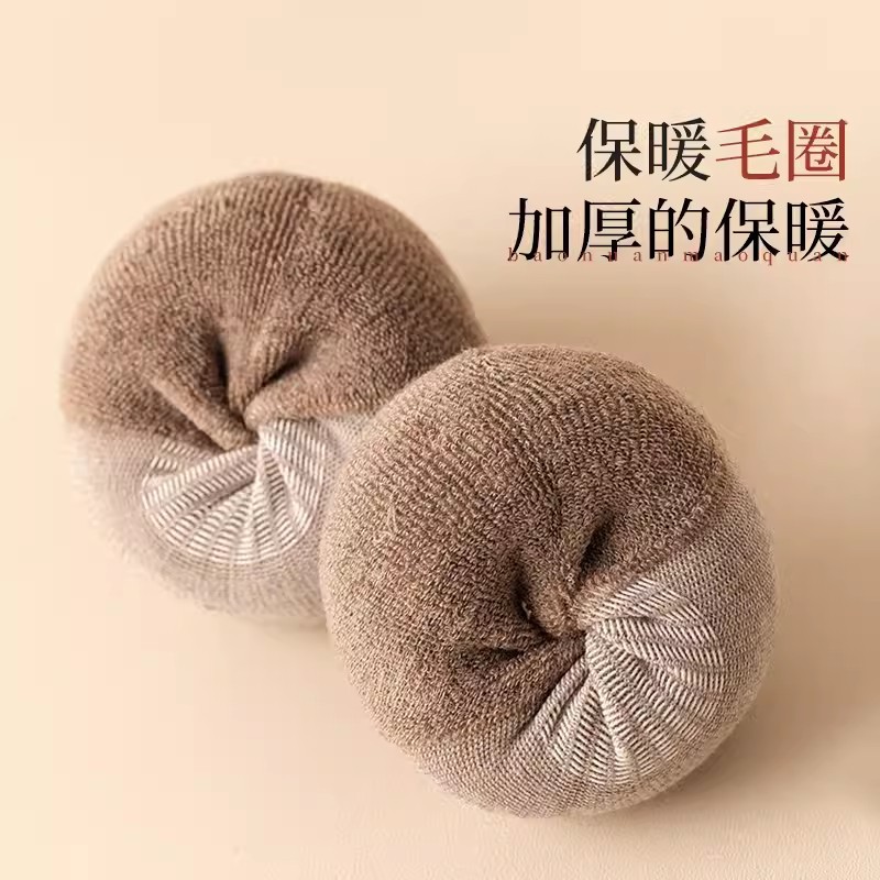 Calcetines por encima de la rodilla calcetines de lana de mujer calcetines de media pantorrilla calcetines gruesos forrados de lana cálidos calcetines súper gruesos calcetines de otoño e invierno medias de invierno