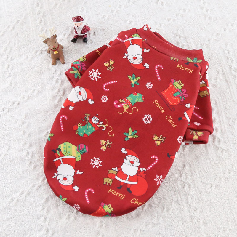 小型犬、中型犬、大型犬クリスマスペット用品服テディコットンコート秋冬ヘラジカ猫犬服|undefined