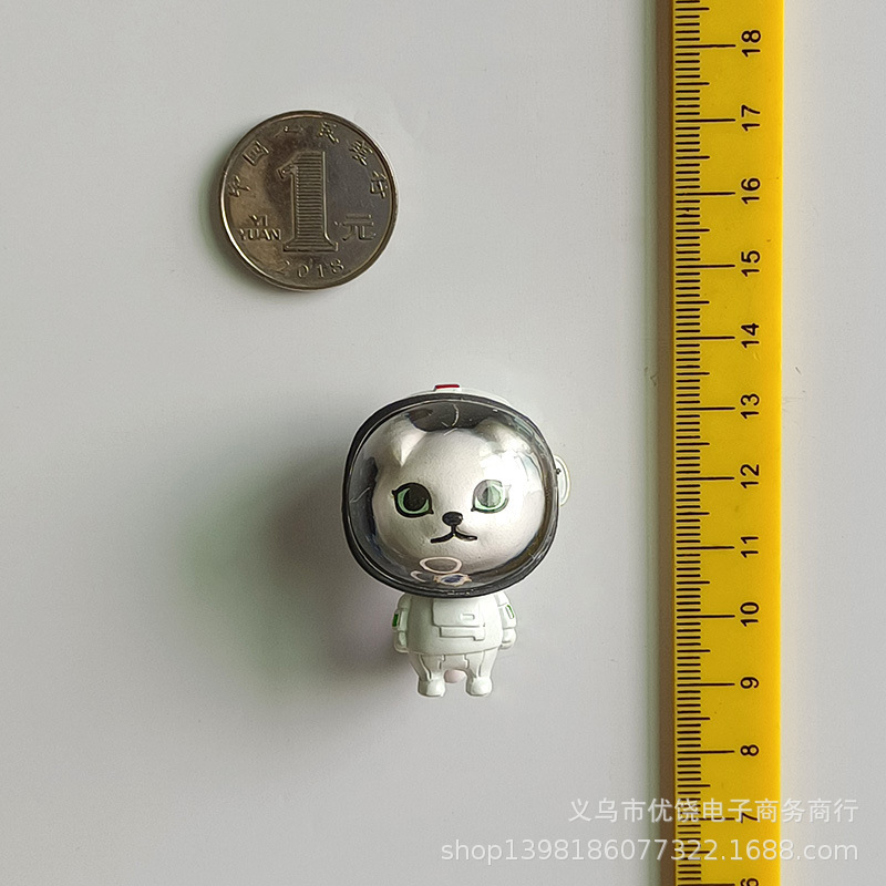 漫画クリエイティブ立体猫宇宙飛行士冷蔵庫貼りマグネットステッカー宇宙シリーズ冷蔵庫貼りホーム装飾マグネット|undefined