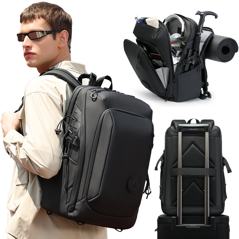 Capacious travel backpack for traveling