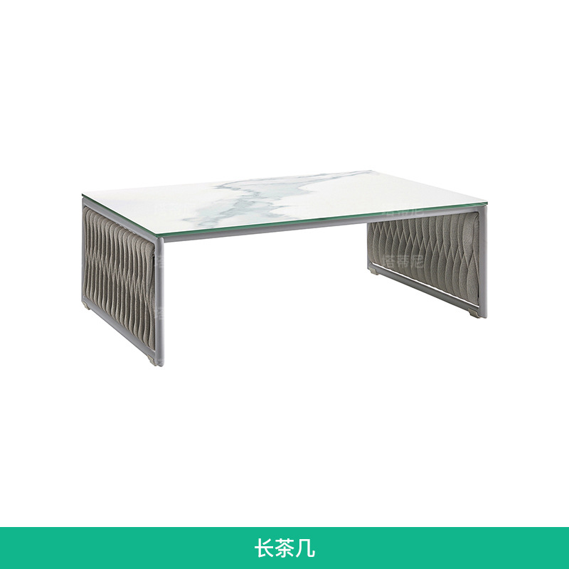 Sofá de ratán para exteriores, para villa, patio, balcón, sala de estar, hotel, muebles de ratán de diseño moderno y sencillo para exteriores
