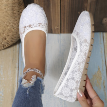 B 94734 Mesh flat mom pregnant shoes ��ɴ��ƽ������Ь