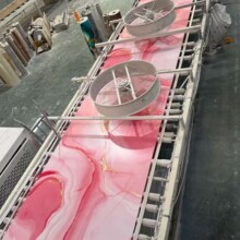 uv板仿大理石高光鎏金石塑酒店餐厅背景pvc大理石板墙护墙板岩E18