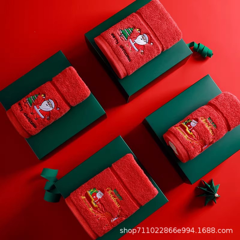 Regalo del Día del Trabajo toalla de algodón caja de regalo conjunto de regalo de compañía regalo de cumpleaños toallas faciales image 3