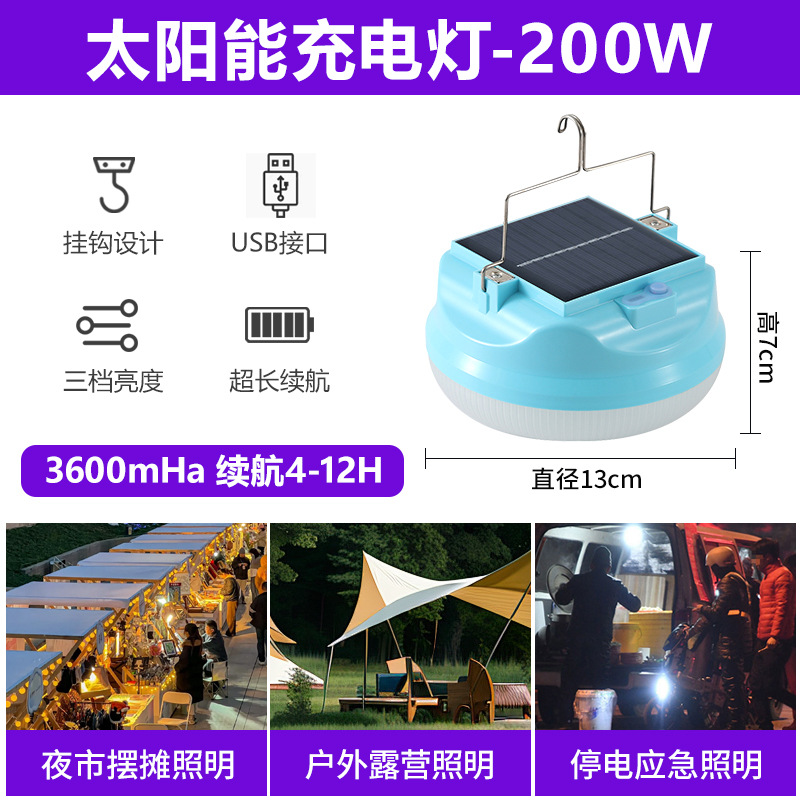 Bombilla LED recargable, enchufable, ahorro de energía para el hogar, mercado nocturno, exterior, ultrabrillante, regulable, de alto brillo, súper brillante