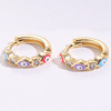 Brand zirconium, earrings, 14 carat, wholesale