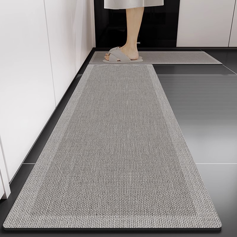 Diatom barro piso de cocina alfombra antideslizante a prueba de aceite absorbente de la puerta mancha-resistente piso estera impermeable alfombra borrable lavable hogar