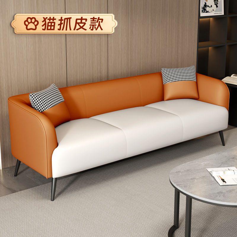 北欧ファブリックダブル3人用ライト高級猫スクラッチレザーソファ小さなアパート賃貸アパートホテルリビングルームチェスとカードルーム