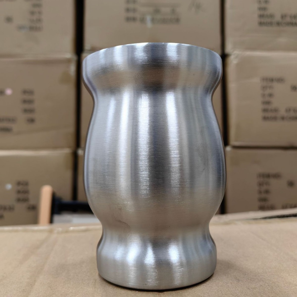 Taza de Mate de Acero Inoxidable, Doble Capa, Estilo Calabaza Argentina con Bombilla